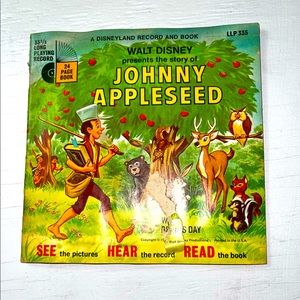 Walt Disney Presents Johnny Appleseed LP Disneyland Records Vinyl
